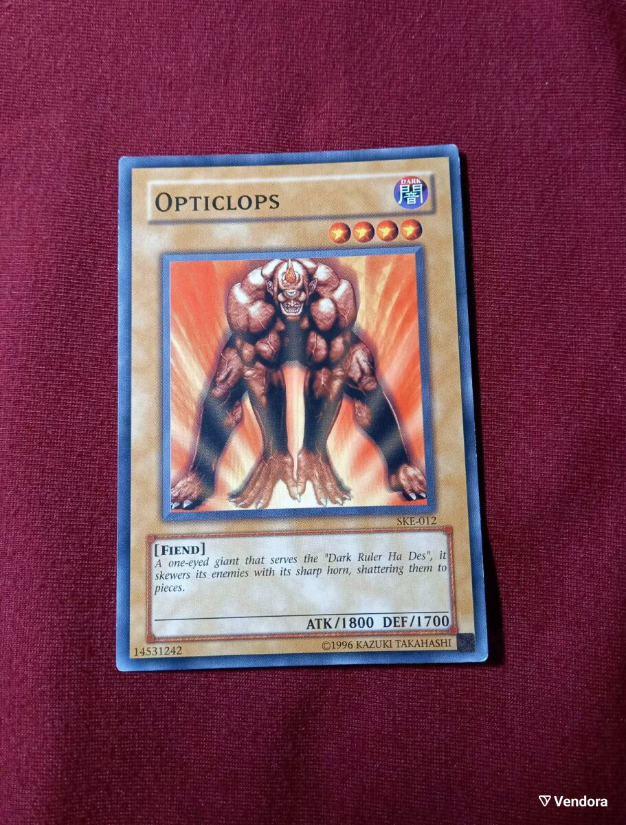 opticlops yugioh card Amazon.com: Yu-Gi-Oh! - Opticlops (SKE-012) - Starter Deck Kaiba Evolution  - 1st Edition main image 1