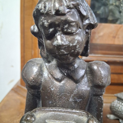 Art Deco sculpture signed, numbered, used