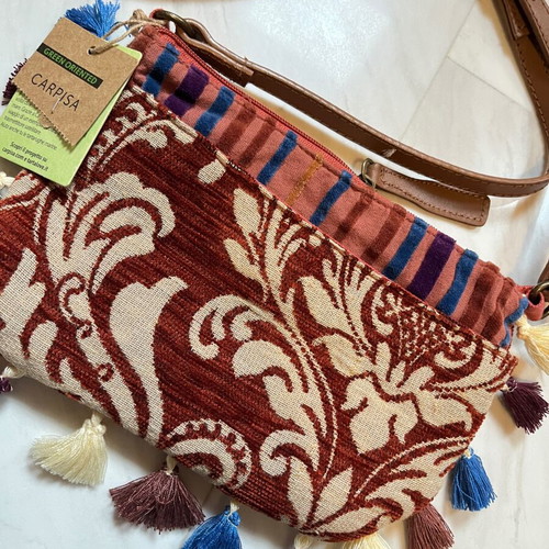 Caprisa crossbody bag new colorful with boho tassels