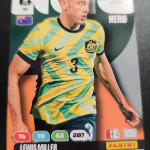 Panini FIFA World Cup 2026 Adrenalynxl card Lewis Miller 39 new