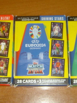Πακέτο 3 νέων mini tins Topps UEFA EURO 2024 Germany