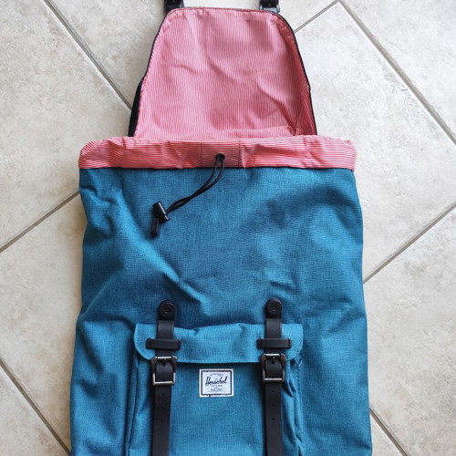 Herschel Mid Volume Backpack new, petrol color with tablet pocket