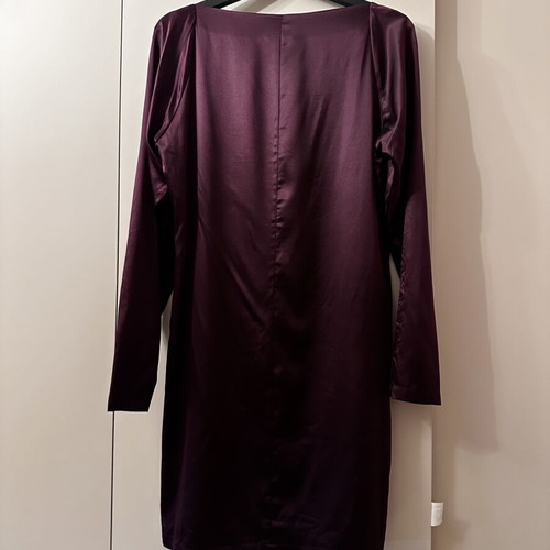 Filippa K Silk Dress size L new with tags, wine burgundy