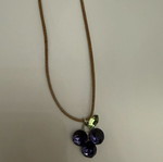 Authentic Vintage Swarovski Crystal Grape Necklace like new