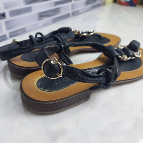 Leather black sandals Moda in Pelle used, size 37