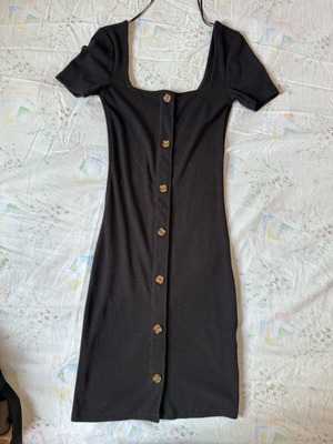 Black dress size XS like new, above knee length