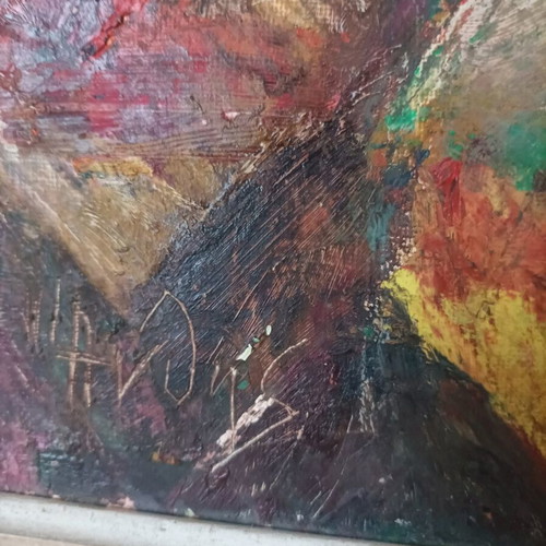 Oil painting by Anthi like new, dimensions 0.58x0.45