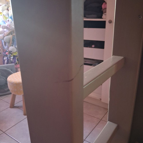 Dominique bunk bed by Mathy by Bols like new with 2 mattresses and guest drawer