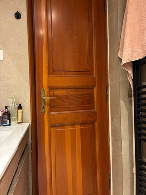 Oregon doors used, 3 interior and 1 entrance