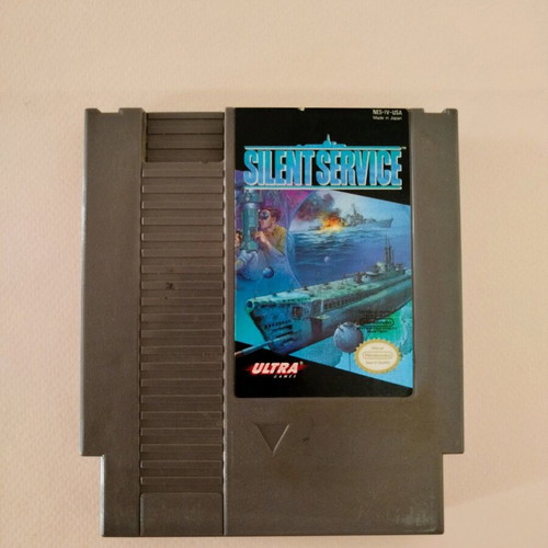 Silent Service NES game used