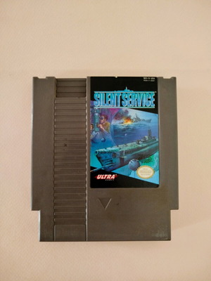 Silent Service NES game used