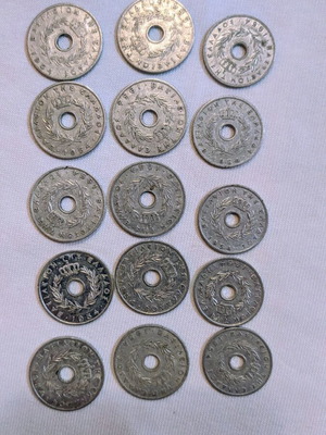 20 drachma and 10 drachma coins from 1954