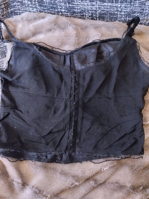 Hype black bustier size small like new