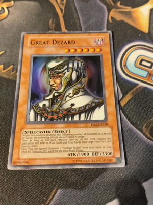 Great Dezard Yu-Gi-Oh card used, DB2