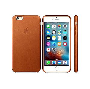 OFFICIAL APPLE LEATHER CASE - ΔΕΡΜΑΤΙΝΗ ΘΗΚΗ APPLE IPHONE 6S PLUS / 6 PLUS - SADDLE BROWN MKXC2ZM/A