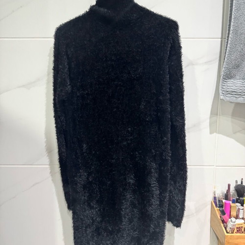 Black turtleneck dress like new, very soft and warm