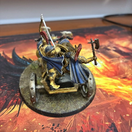 Stormcast Eternals Stormstrike Chariot miniature like new, hand-painted