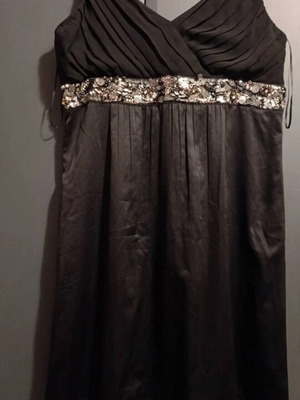 Esprit black evening dress with sequin belt