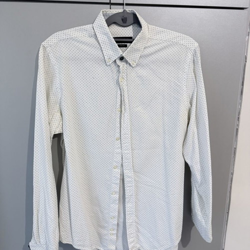 Zara men's white shirt with pattern like new, size L