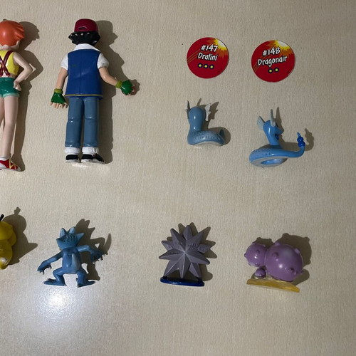 Pokemon vintage TOMY CGTSJ lot of 25 figures and discs used