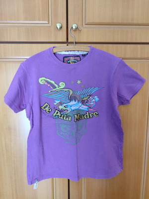 De Puta Madre men's T-shirt size M like new, purple
