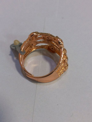 Silver ring new, size 53