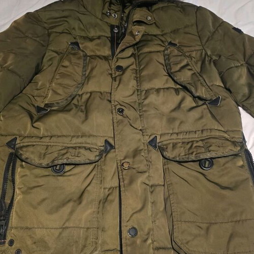 Superdry jacket used, winter, green, size L