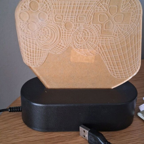 Playstation lamp with USB like new, multicolor lighting