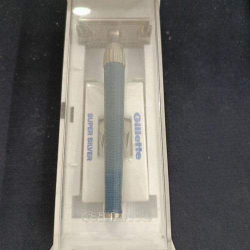 Gillette Super Slim Silver vintage ξυριστική μηχανή σαν καινούργιο, δεκαετία 70
