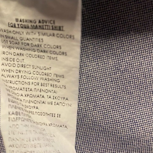 Manetti Men's Shirt Medium Like New Blue