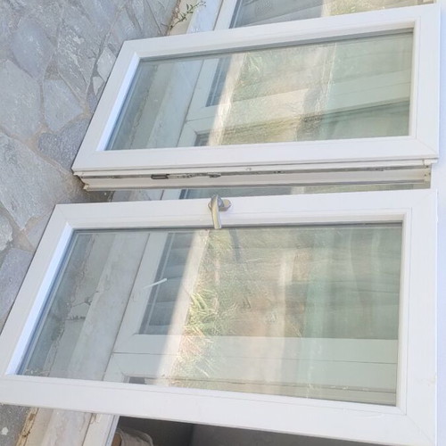 2 PVC Veka window frames