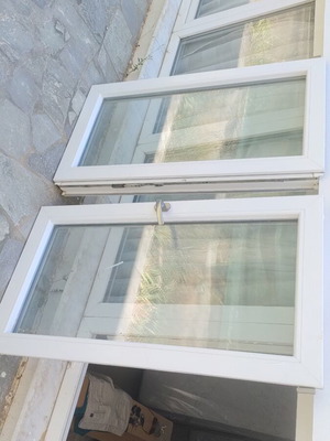 2 PVC Veka window frames