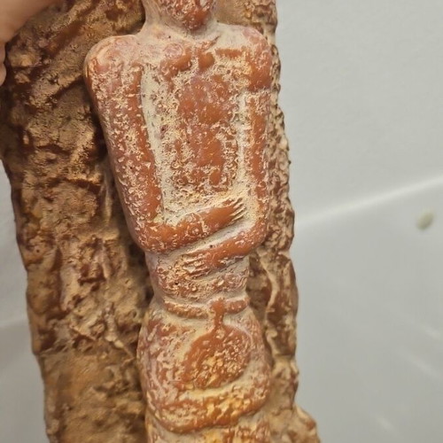 Replica Anthropomorphic Stele decoration like new, heavy resin