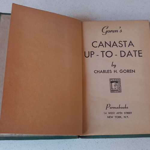 Canasta UP-TO-DATE book used, English