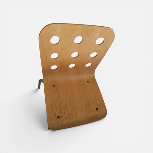 IKEA Jules chair used, wood veneer and metal frame