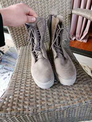 S.Oliver ankle boots new, beige, size 42
