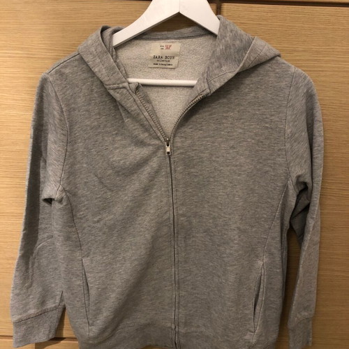 ZARA cardigan with hood and pockets for 11-12 years like new, gray