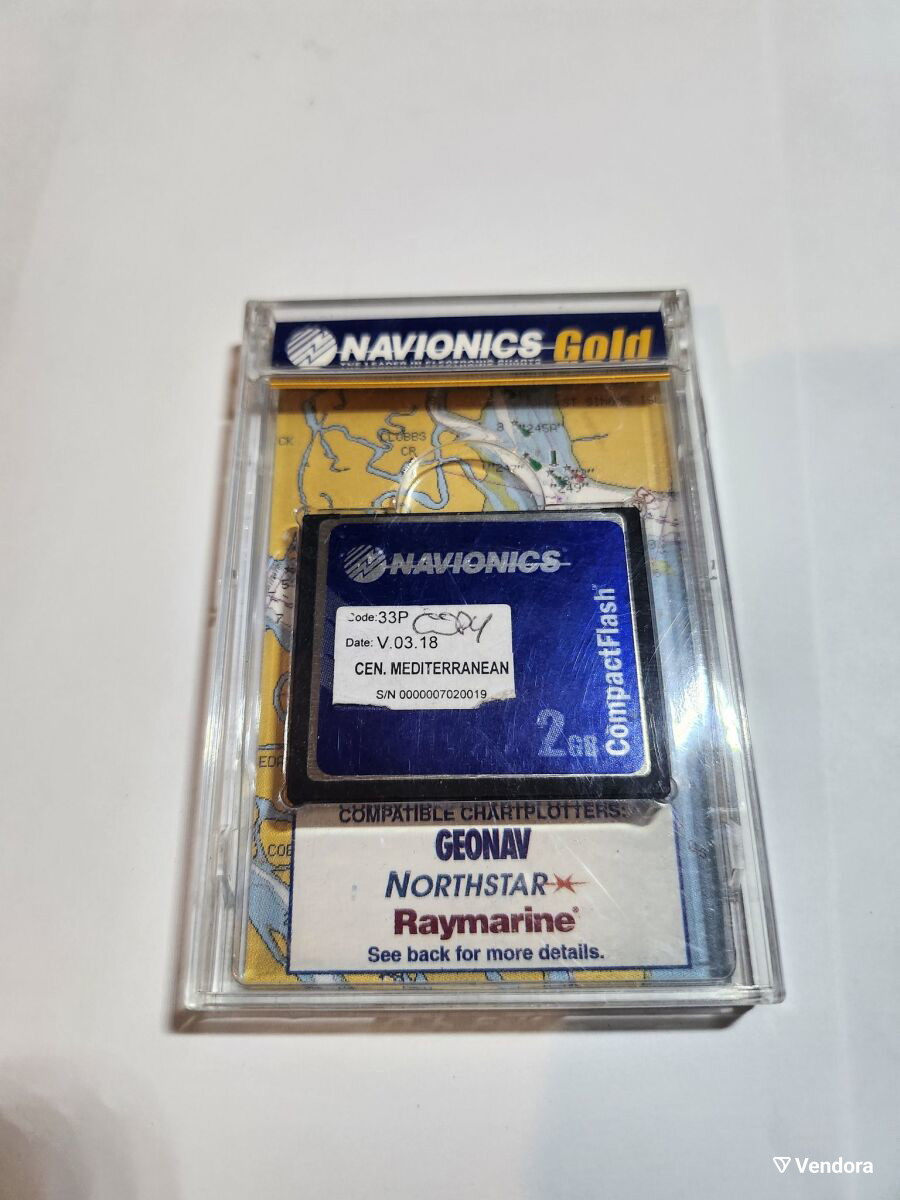 Κάρτα χαρτών Navionics Gold CompactFlash… - € 95,00 - Vendora.gr