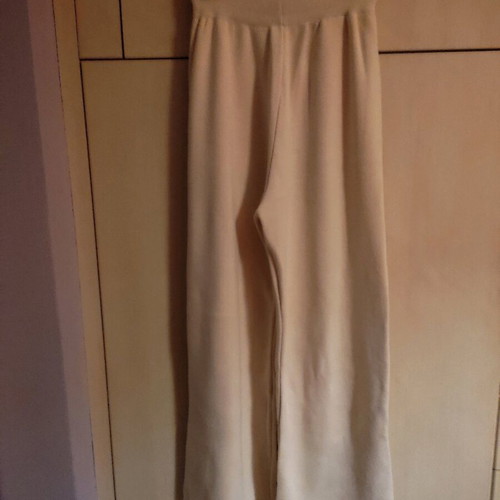 Knitted cream pants new, size M 38 10