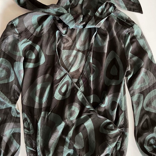 Benetton shirt used, size M, black and green
