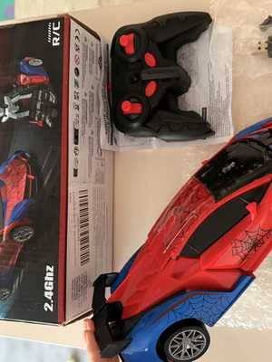 Spider-Man Transforming Remote Control Car 2-in-1 with LED Lights