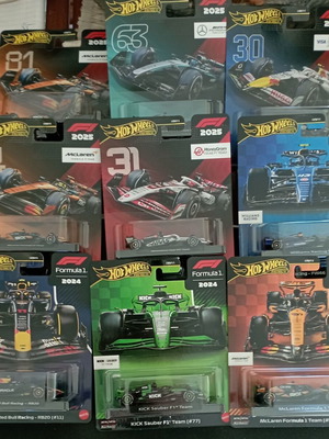 Αυτοκινητάκια Hot Wheels F1 καινούργια, λοτ 9 τεμάχια