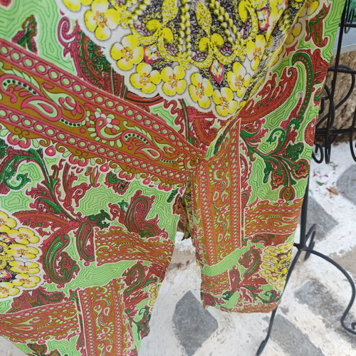Boho kimono art silk 100% one size new, colorful