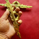 Brass furniture finials 23 cm, set of two