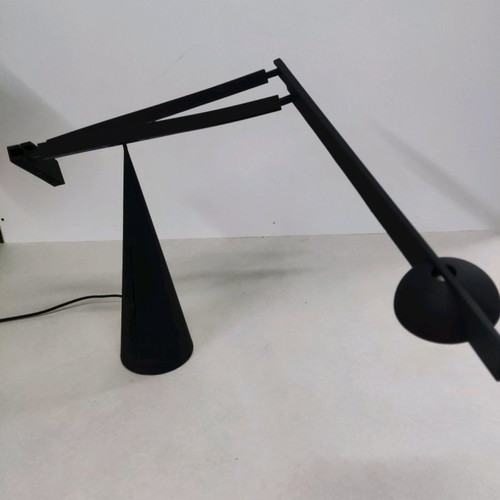 Italiana Luce Tabla desk lamp black, plastic and metal