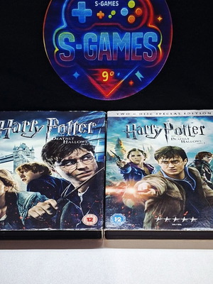 Harry Potter and the Deathly Hallows Part 1 & Part 2 DVD used, English subtitles