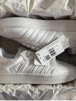 Adidas Samba XLG ανδρικά αθλητικά παπούτσια καινούργια, μέγεθος 42, λευκό δέρμα