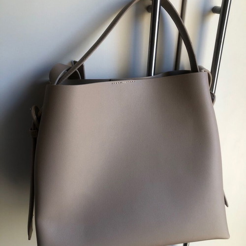 Mango bag new nude beige tobacco mushroom vegan leather