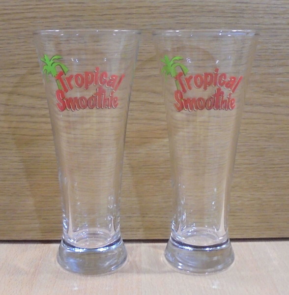 Tropical Smoothie σετ 2 διαφημιστικών ποτηριών