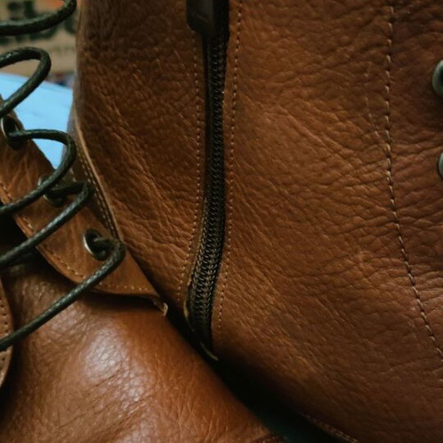 Damiani Leather Boots Used Brown-Tan Size 46